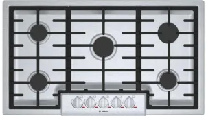 Bosch Benchmark Series 36" OptiSim Dual Stacked Burner Gas Cooktop NGMP656UC