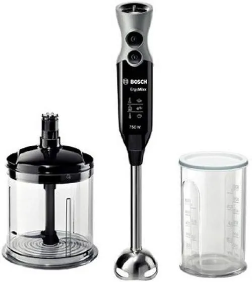 Bosch Hand BlenderErgo Mix, 4Blade, 750Watts, 4Blade, Black