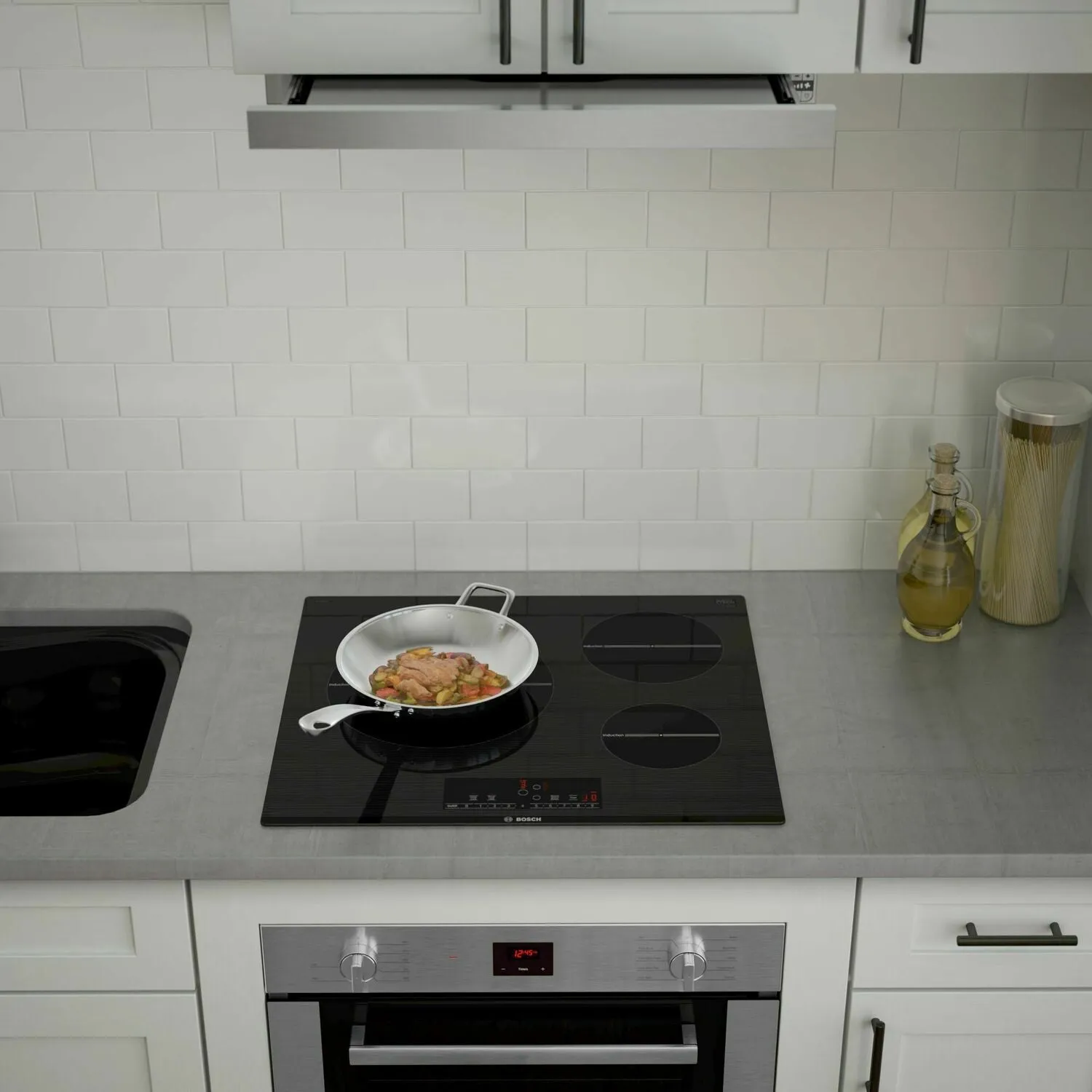 Bosch HUI54452UC 500 Series Pull-Out Hood Stainless Steel Hui54452Uc