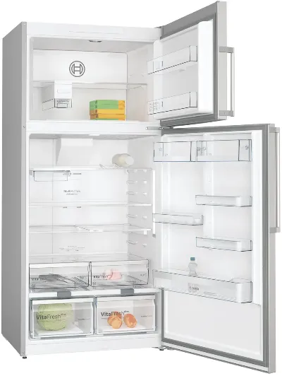 Bosch Refrigerator series 6 Top Freezer A  , 687Lit, Anti Fingerprint, Stainless Steel