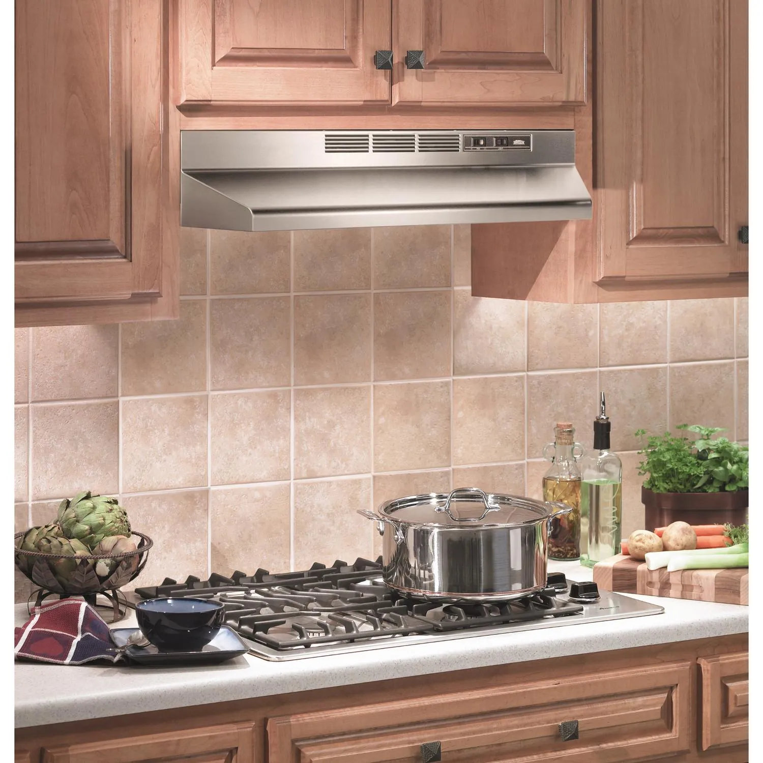 Broan 413604 Broan? 36-Inch Ductless Under-Cabinet Range Hood, Stainless Steel