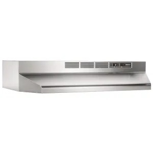 Broan 413604 Broan? 36-Inch Ductless Under-Cabinet Range Hood, Stainless Steel