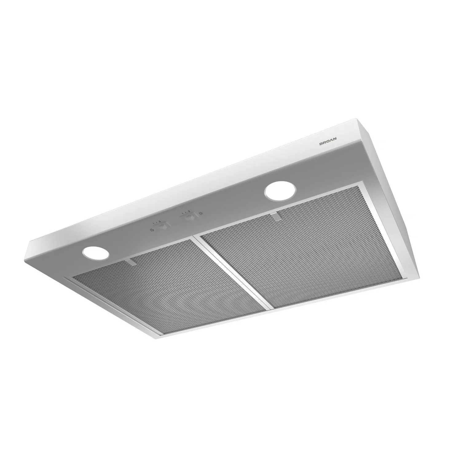 Broan BCSD142WW Glacier 42-Inch 300 Max Blower Cfm 5 Sones White Range Hood