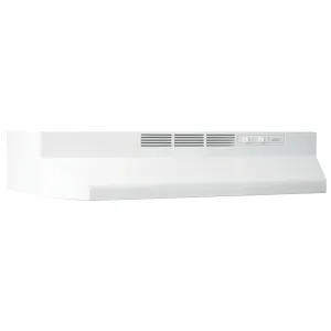 Broan BUEZ124WW Broan? 24-Inch Ductless Under-Cabinet Range Hood W/ Easy Install System, White