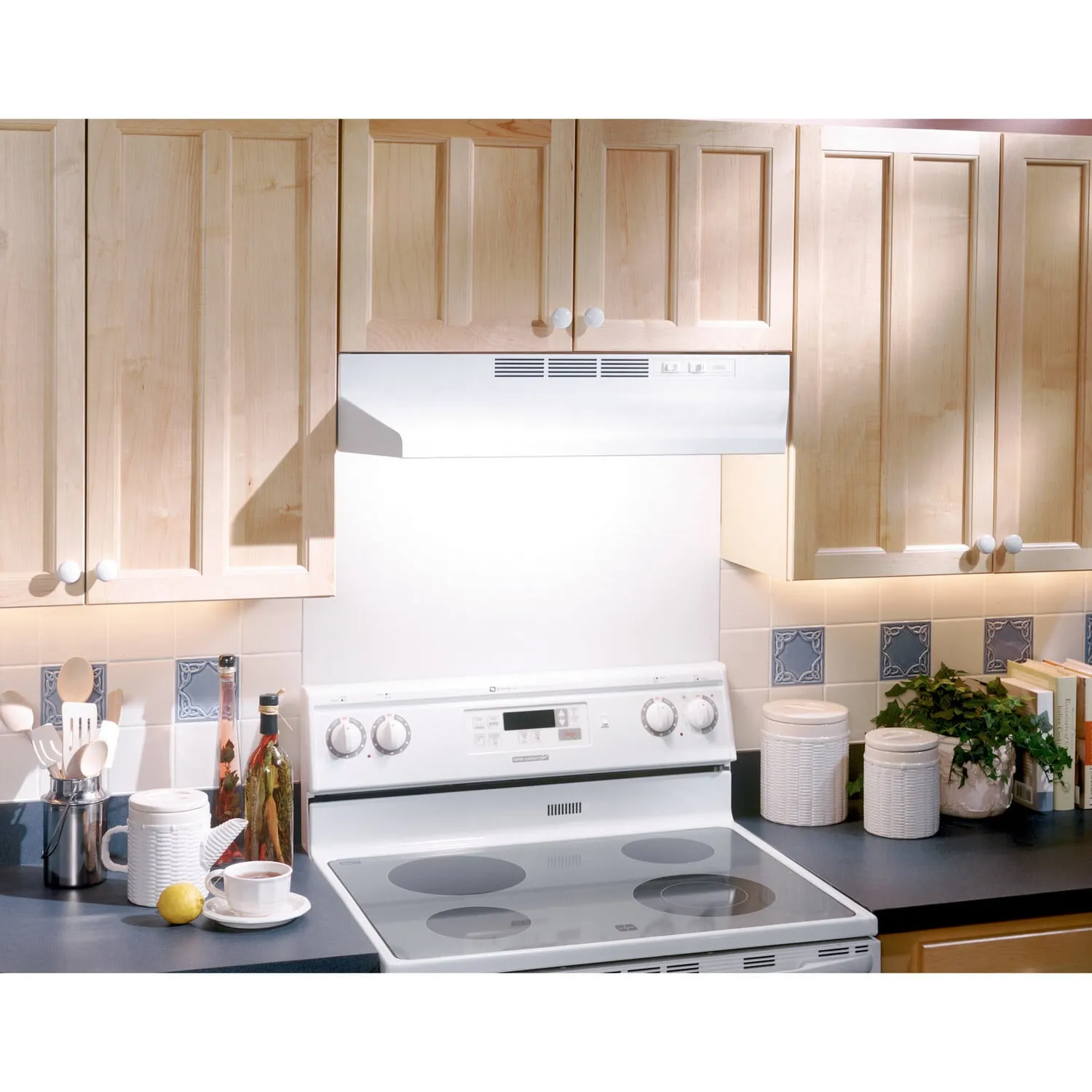 Broan BUEZ124WW Broan? 24-Inch Ductless Under-Cabinet Range Hood W/ Easy Install System, White