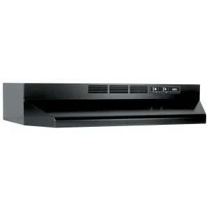 Broan BUEZ130BL Broan? 30-Inch Ductless Under-Cabinet Range Hood W/ Easy Install System, Black