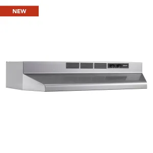 Broan BUEZ130SF Broan? 30-Inch Ductless Under-Cabinet Range Hood W/ Easy Install System, Stainless Finish