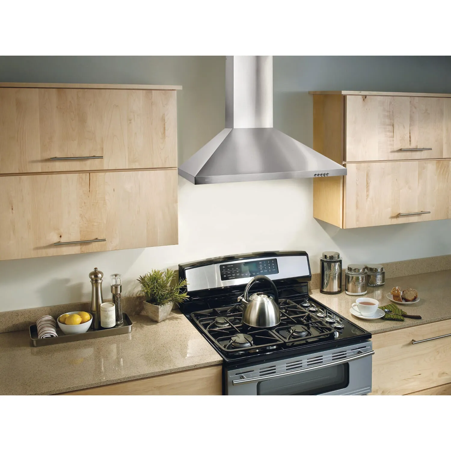 Broan BW5030SSL Broan? 30-Inch Convertible European Style Wall-Mounted Chimney Range Hood, 390 Max Blower Cfm, Stainless Steel Led Light