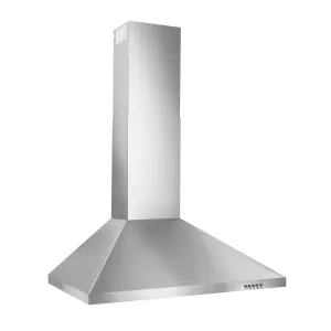 Broan BW5036SSL Broan? 36-Inch Convertible European Style Wall-Mounted Chimney Range Hood, 390 Max Blower Cfm, Stainless Steel Led Light