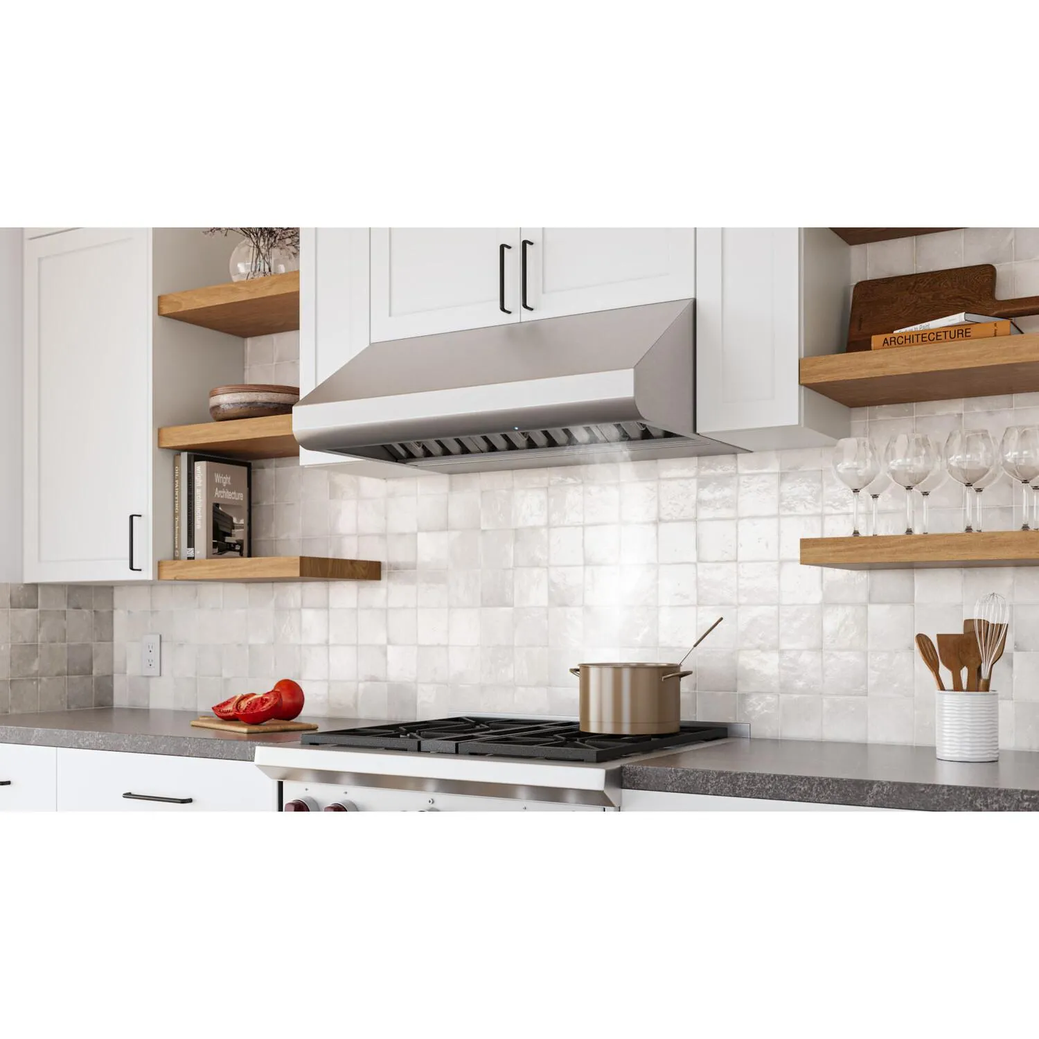 Broan E6430SSM Broan 650 Max Blower Cfm, <0.3 Sones 30-Inch Stainless Steel Pro-Style Range Hood