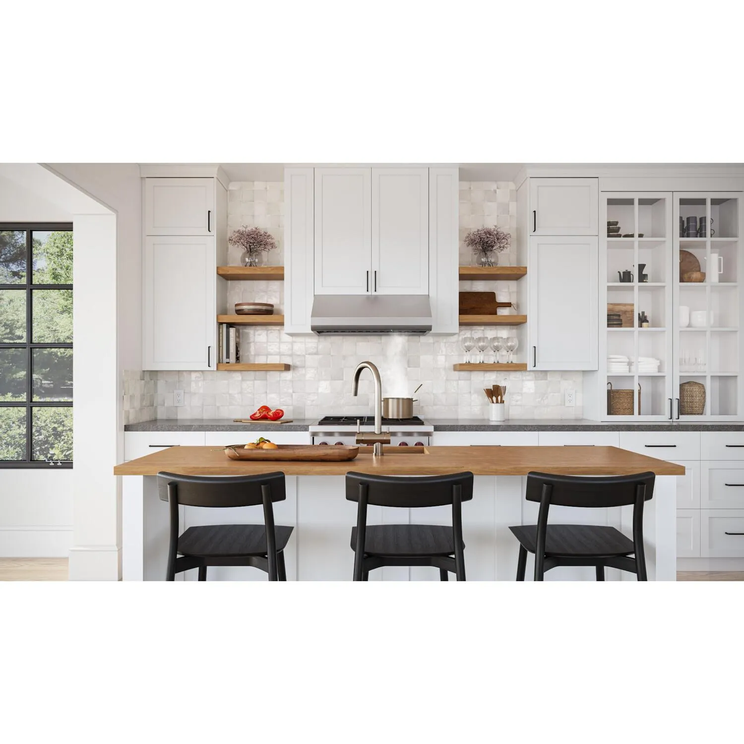 Broan E6430SSM Broan 650 Max Blower Cfm, <0.3 Sones 30-Inch Stainless Steel Pro-Style Range Hood