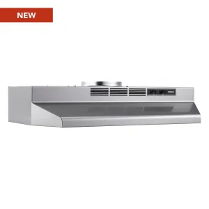 Broan F4036SF Broan? 36-Inch Convertible Under-Cabinet Range Hood, 230 Max Blower Cfm, Stainless Finish
