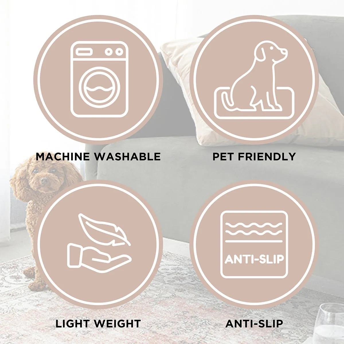 Bubble Washable Rug