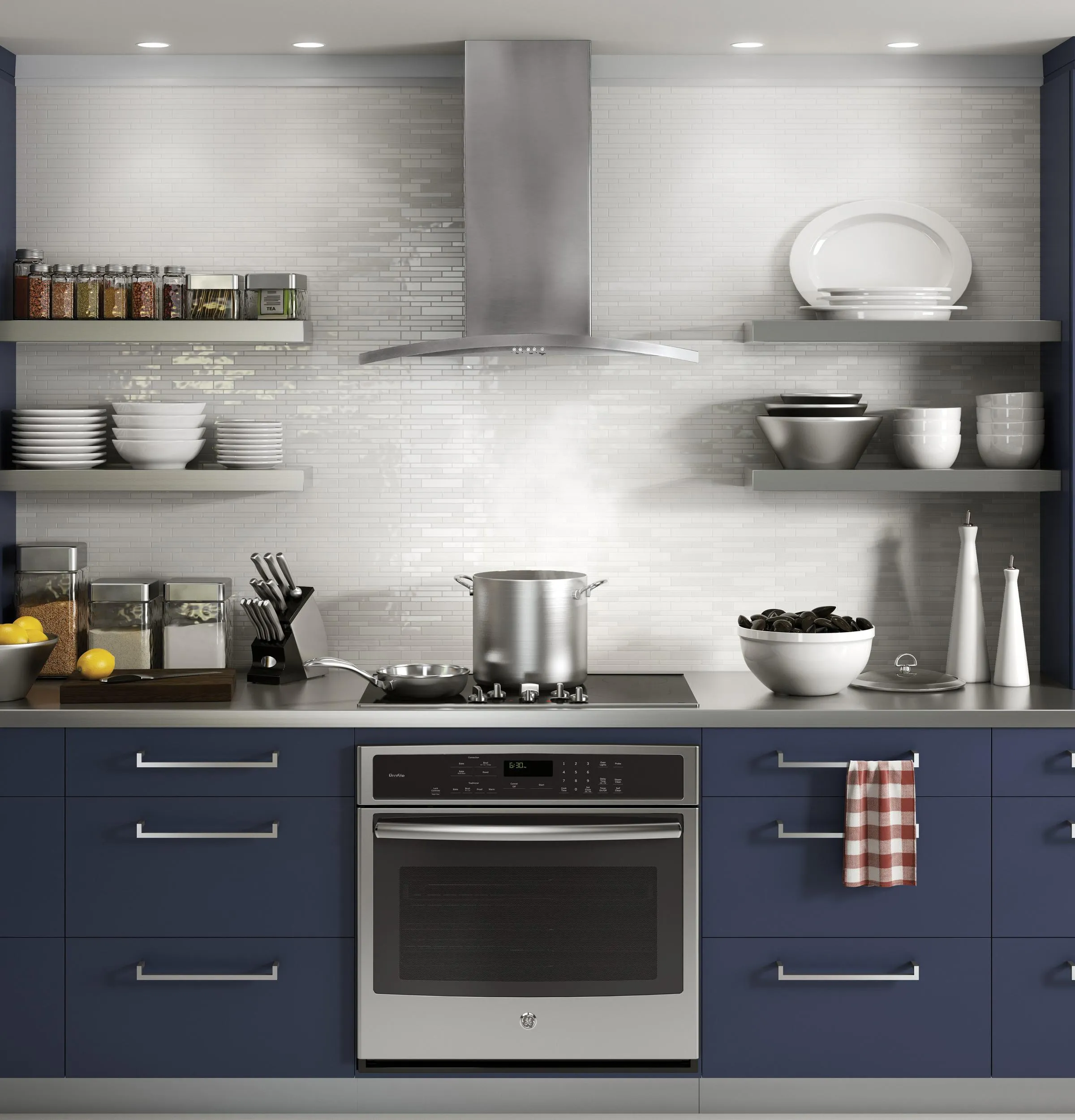 Cafe UVW7301SWSS 30" Wall-Mount Chimney Hood