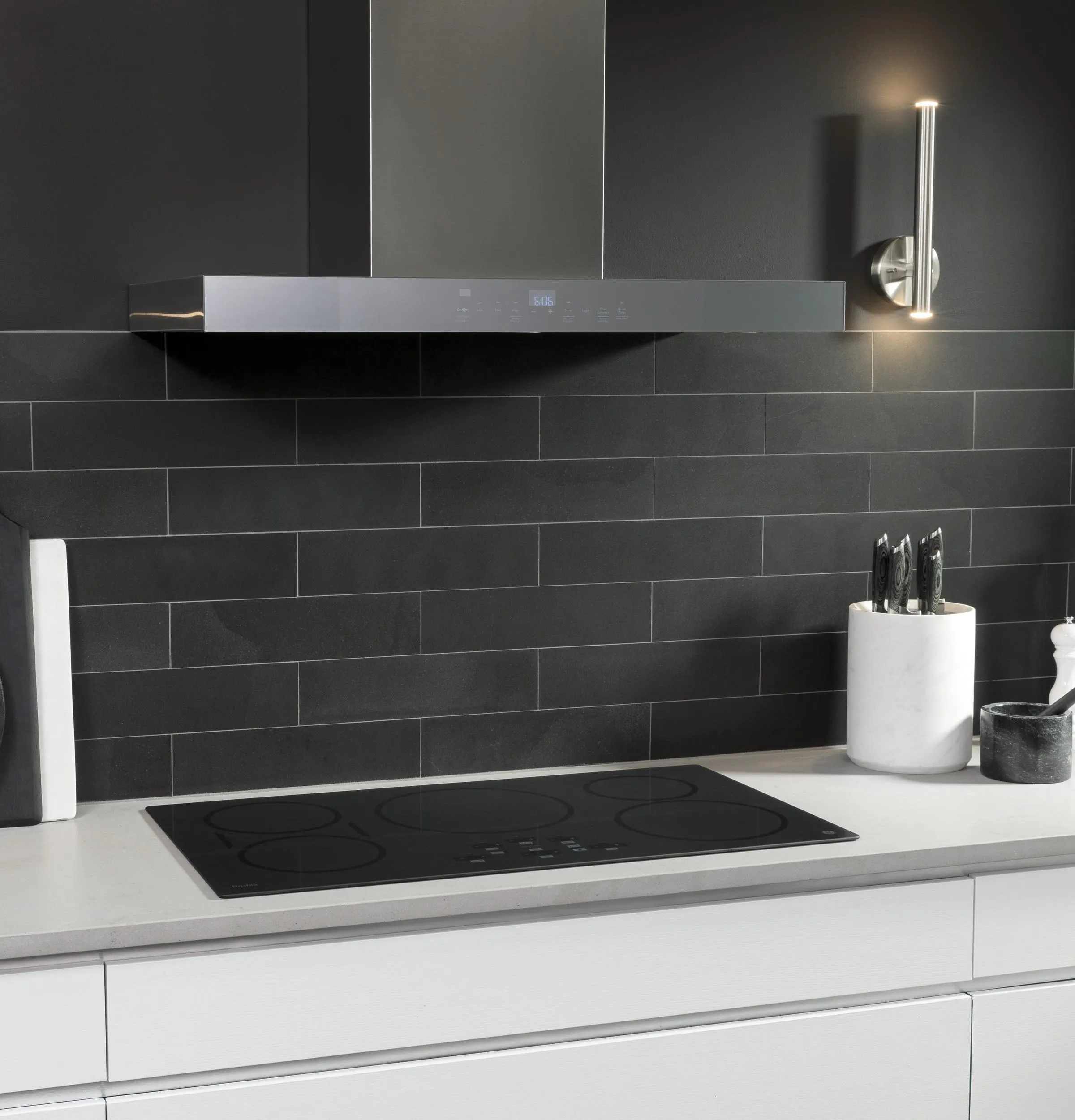 Cafe UVW9361SLSS 36" Smart Designer Wall Mount Hood W/ Perimeter Venting