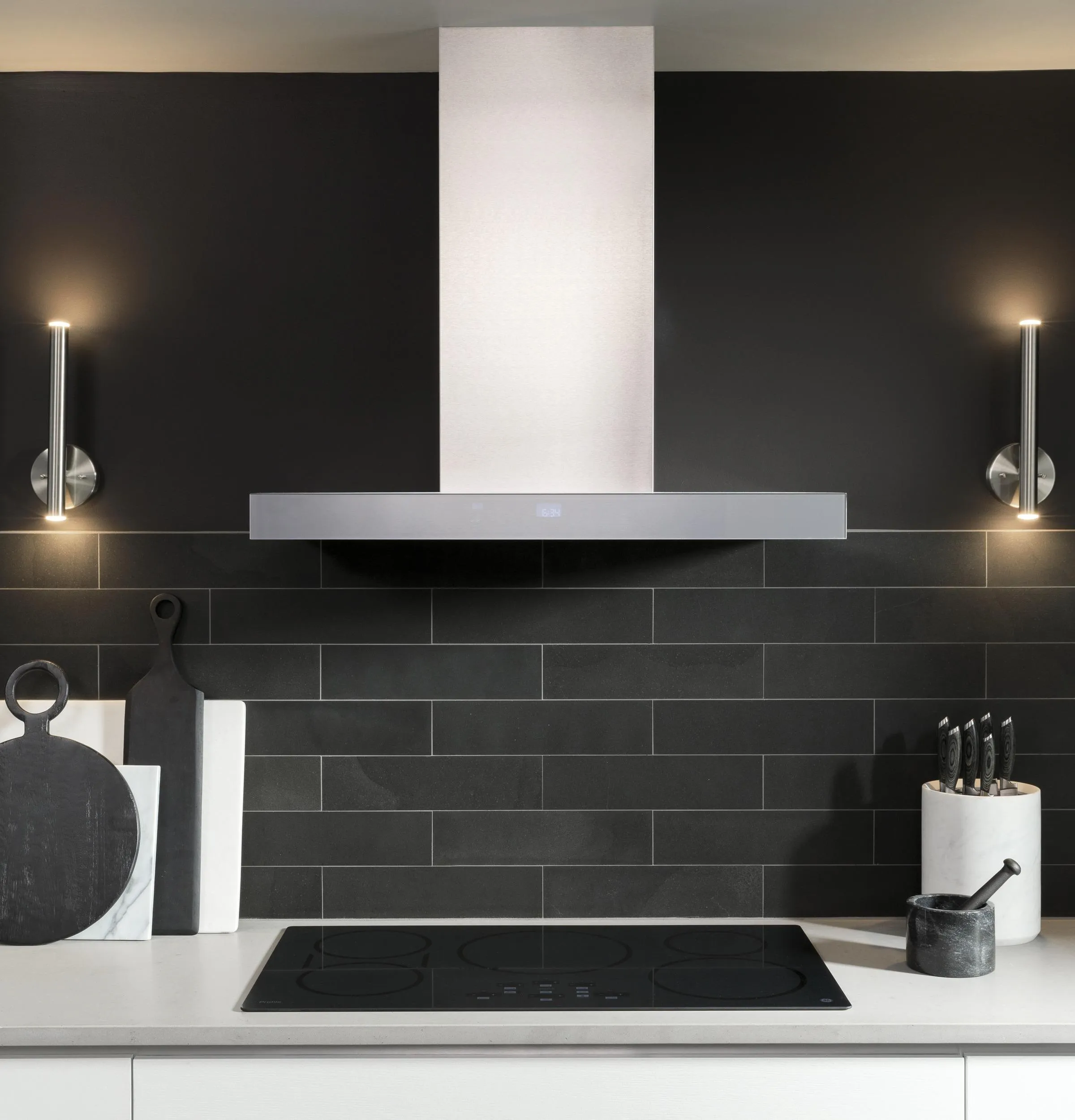 Cafe UVW9361SLSS 36" Smart Designer Wall Mount Hood W/ Perimeter Venting