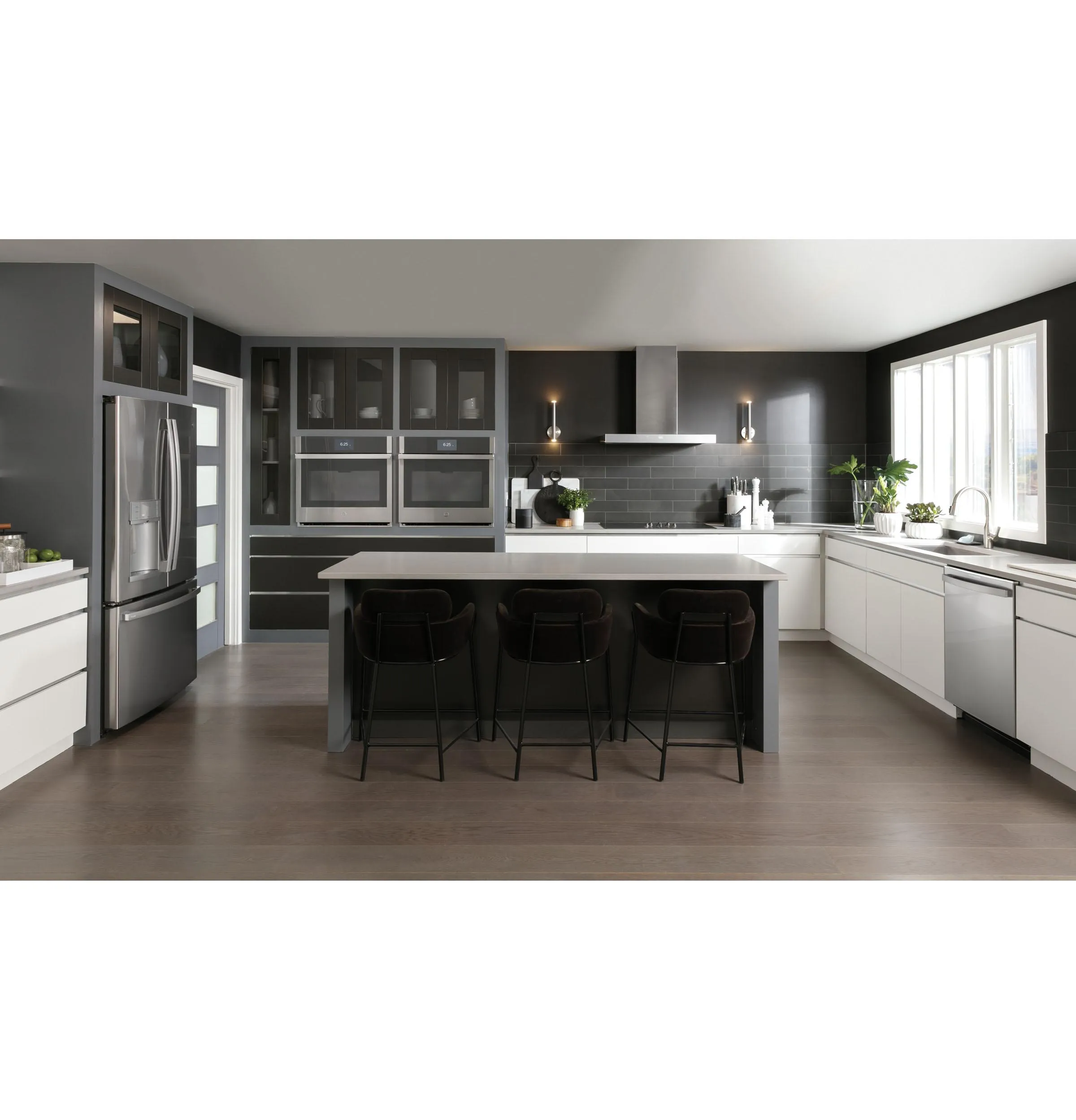 Cafe UVW9361SLSS 36" Smart Designer Wall Mount Hood W/ Perimeter Venting