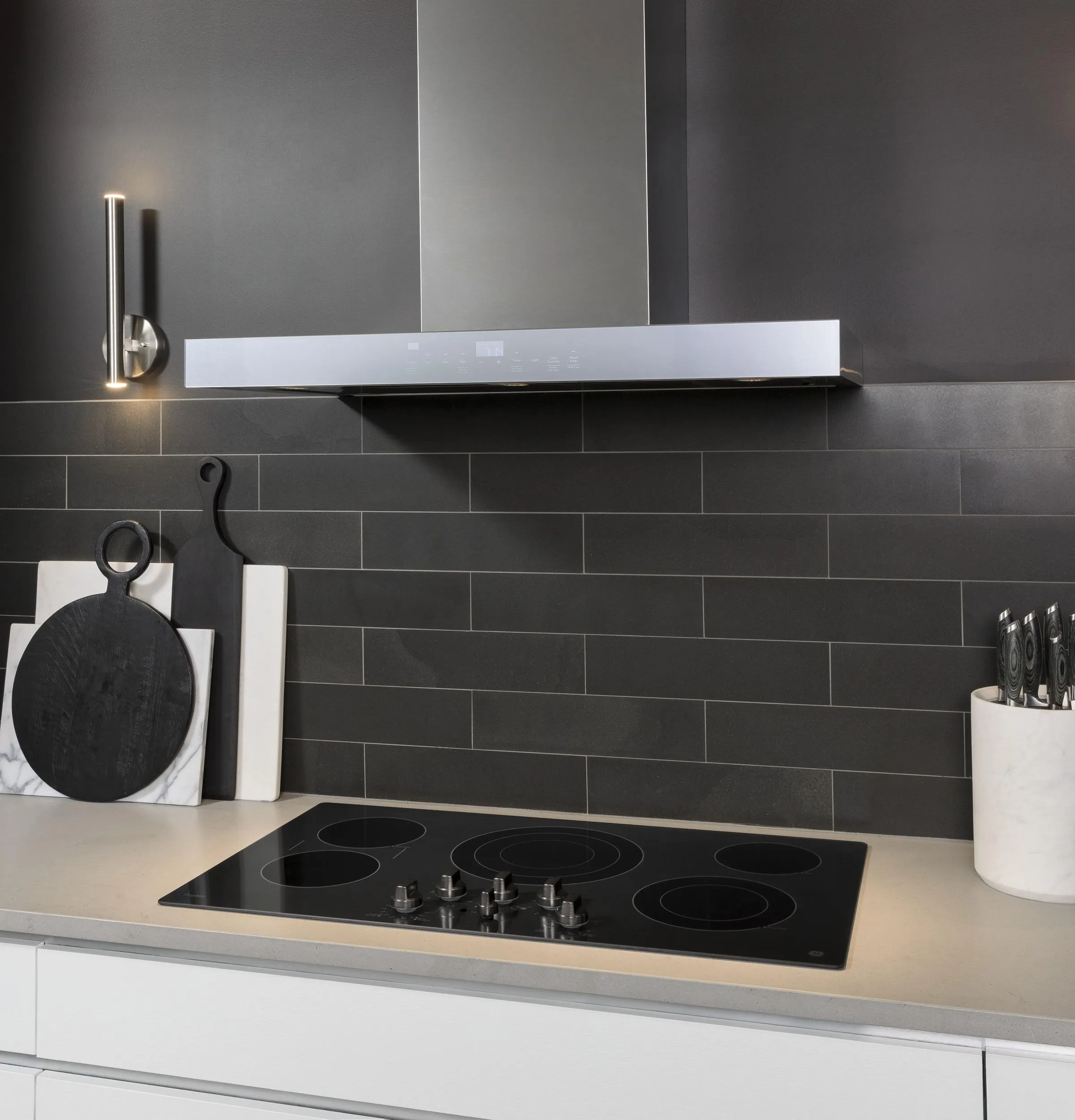 Cafe UVW9361SLSS 36" Smart Designer Wall Mount Hood W/ Perimeter Venting