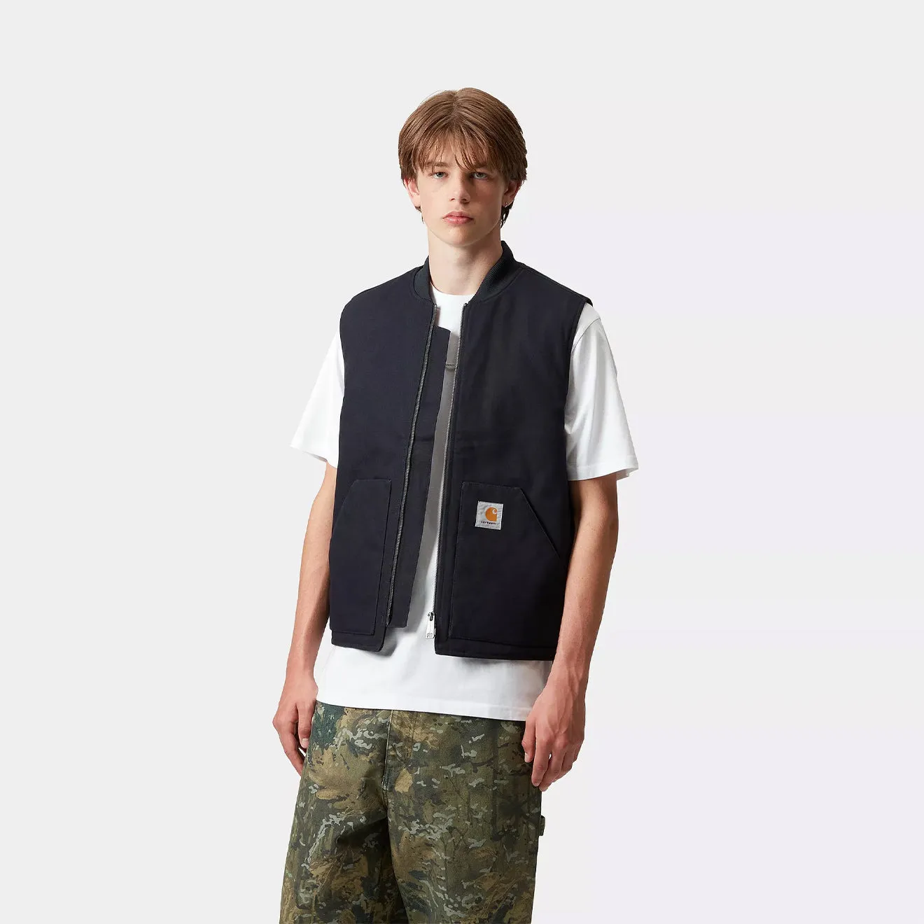 Carhartt Wip Classic Vest Dark Navy Rigid Daily Hot Deal