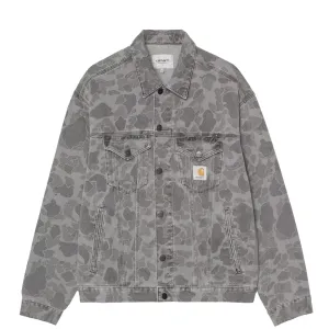 Limited Stock Alert Carhartt Wip Duck Helston Jacket Camo Duck Black Heavy Bleached