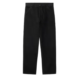 Carhartt Wip Single Knee Pant Black Aged Canvas Shop Hot Deals
