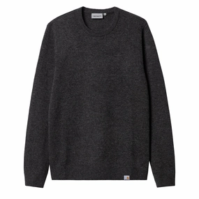 Carhartt Wip Allen Sweater Black Heather Weekend Flash Offer
