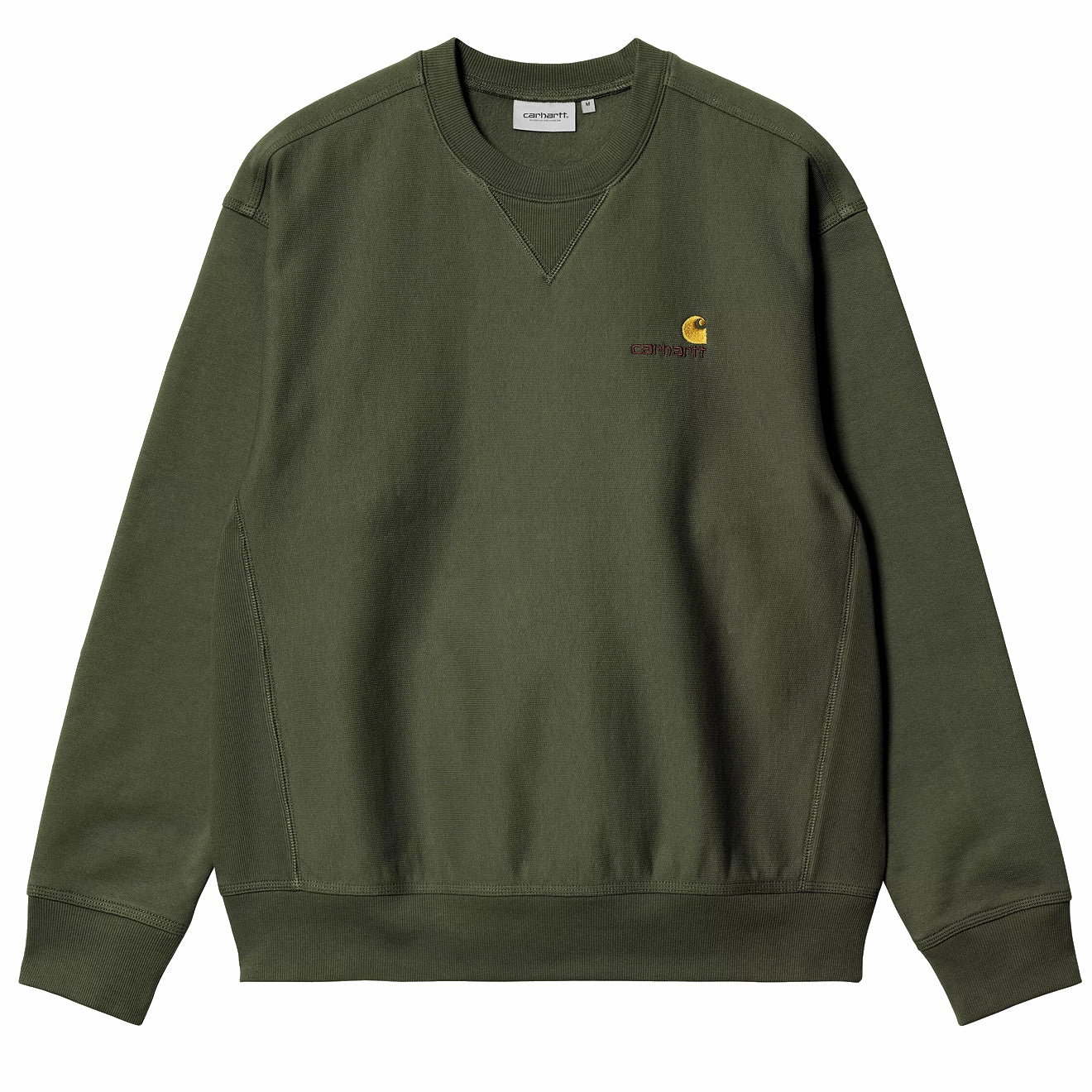 Sweet Deal Inside Limited Stock Offer Carhartt Wip American Script Sweat Tarragon