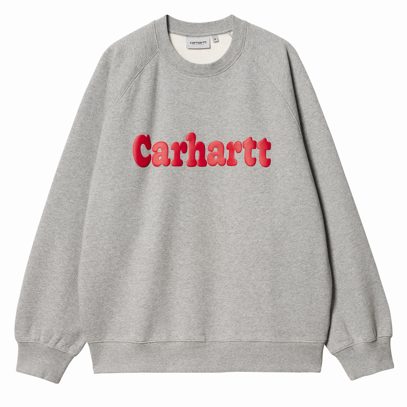 Trending Hot Deal Carhartt Wip Bubbles Sweatshirt Grey Heather / Cherry