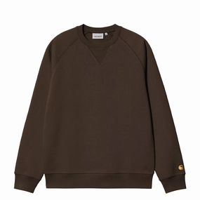 Carhartt Wip Chase Sweat Tobacco / Gold Clearance Sale Now