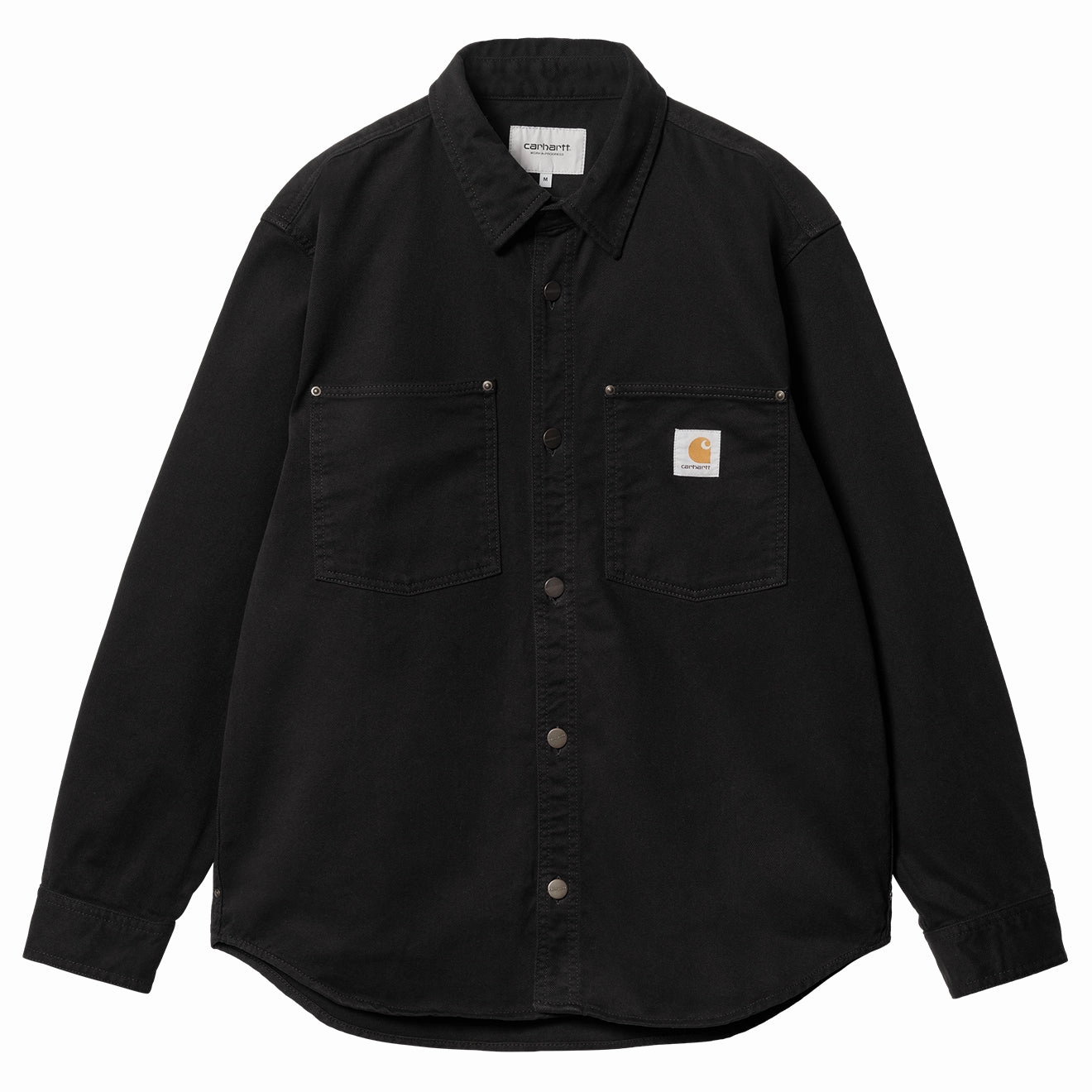 Carhartt Wip Derby Shirt Jac Black Rinsed Clearance Steal Today Hot Pick Online