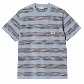 Special Price Today Shop Save Big Carhartt Wip Dodson Pocket T-Shirt Dodson Stripe Misty Sky