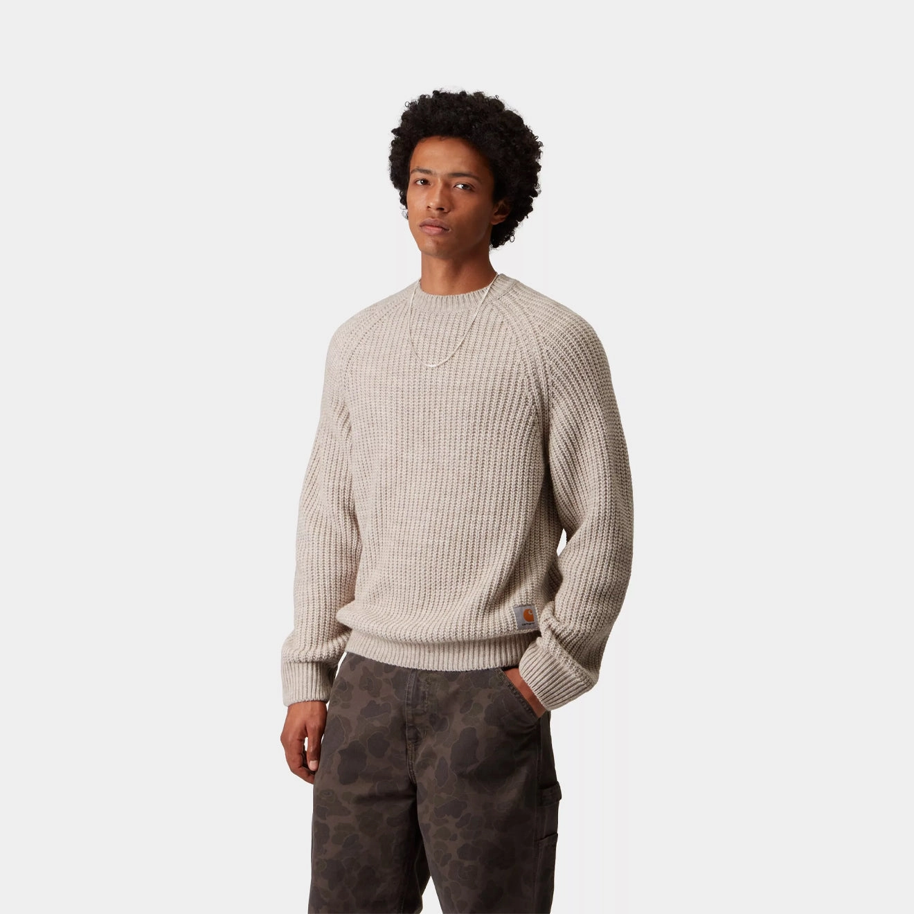 Carhartt Wip Firth Sweater Fleur De Sel Last Chance Offer