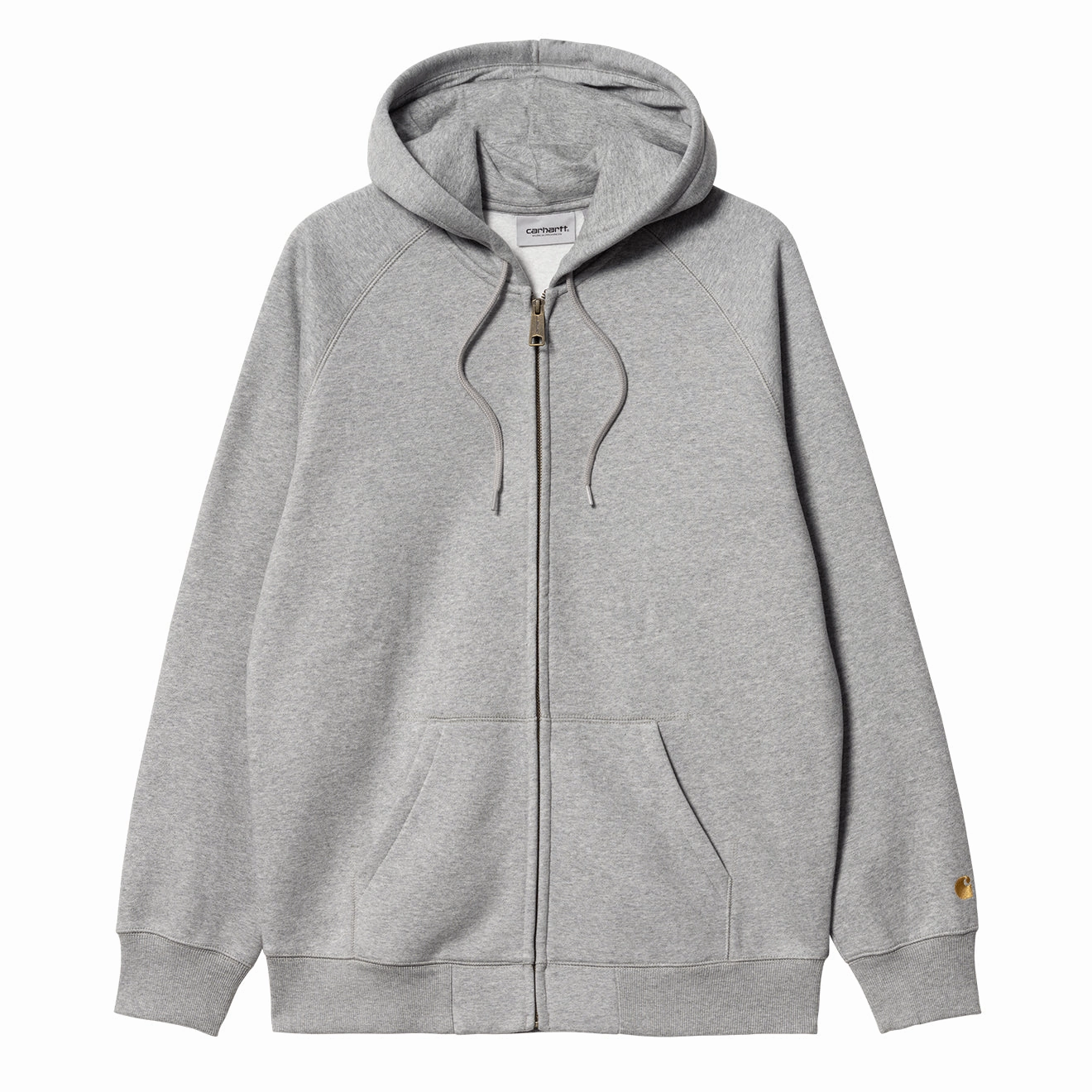 Shop Todays Picks EndofWeek Deals Carhartt Wip Hooded Chase Jacket Grey Heather / Gold