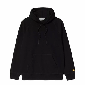Trending Today Steal Carhartt Wip Hooded Chase Sweatshirt Black / Gold