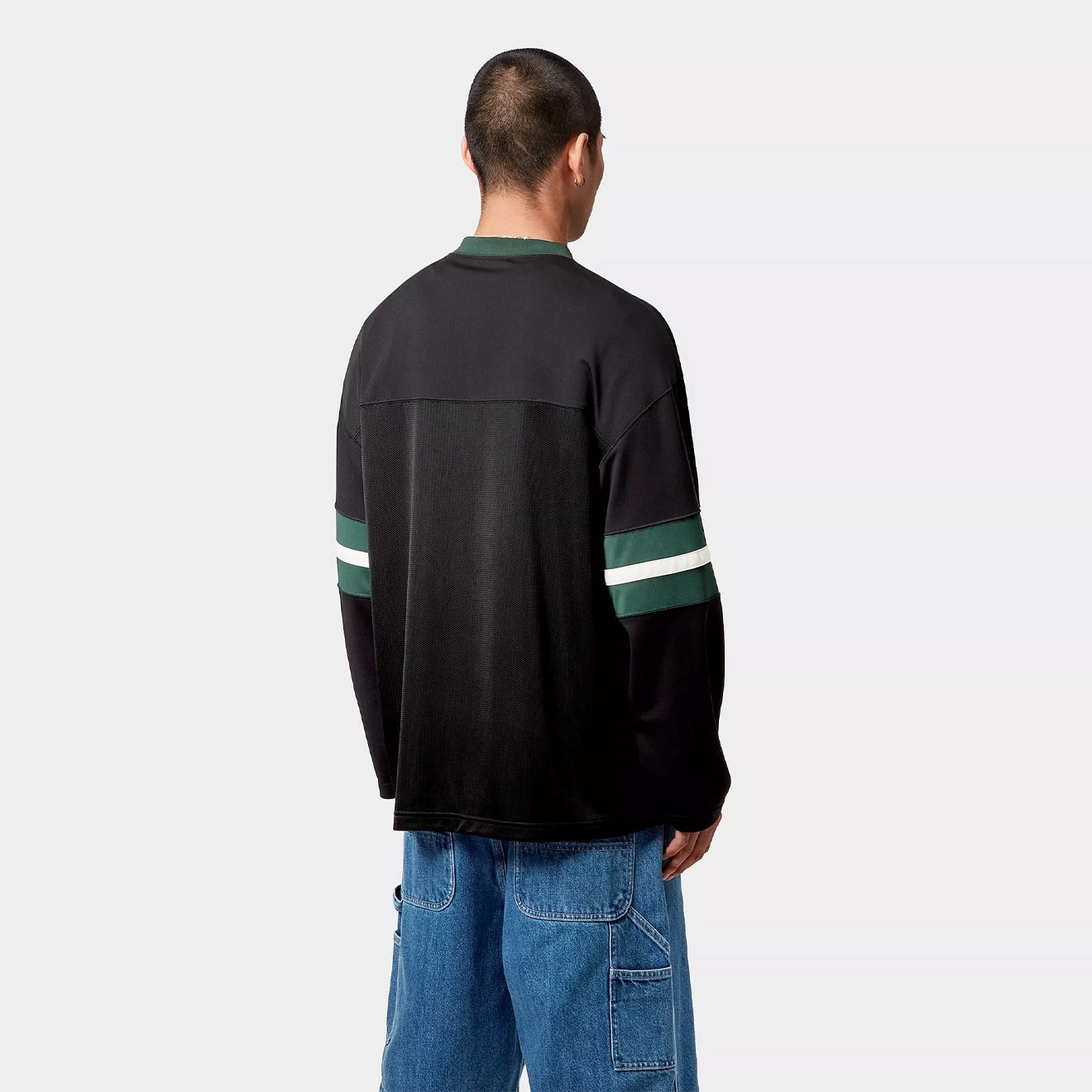 Carhartt Wip L/S Detroit Mesh T-Shirt Black / Conifer / Wax Todays Mega Savings