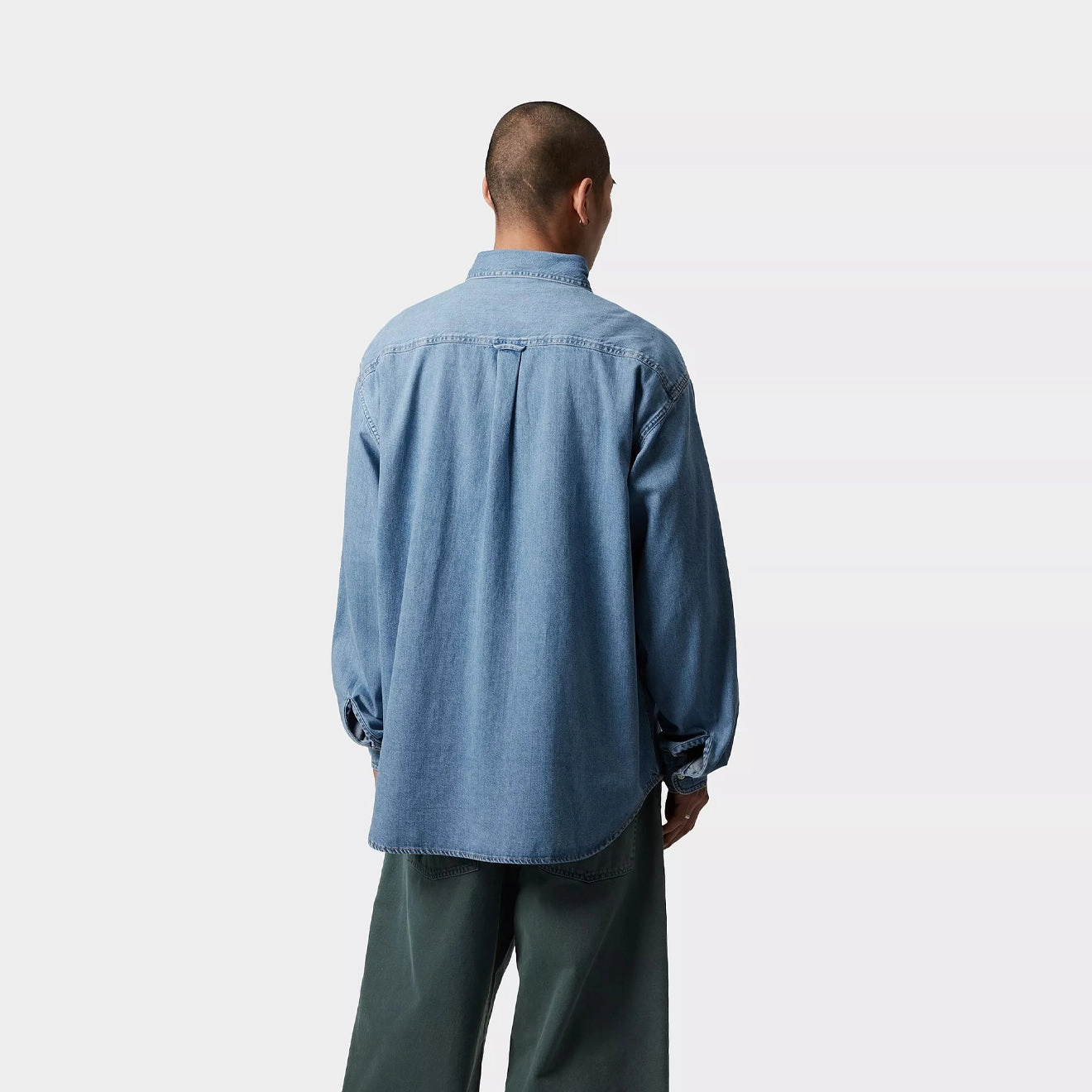 Hot Item Clearance Carhartt Wip L/S Lucas Shirt Blue Bleached