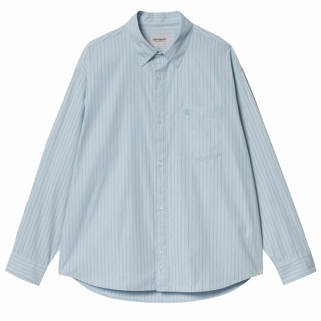 Last Chance Steal Carhartt Wip L/S Notus Shirt Bova Stripe / Bluebird