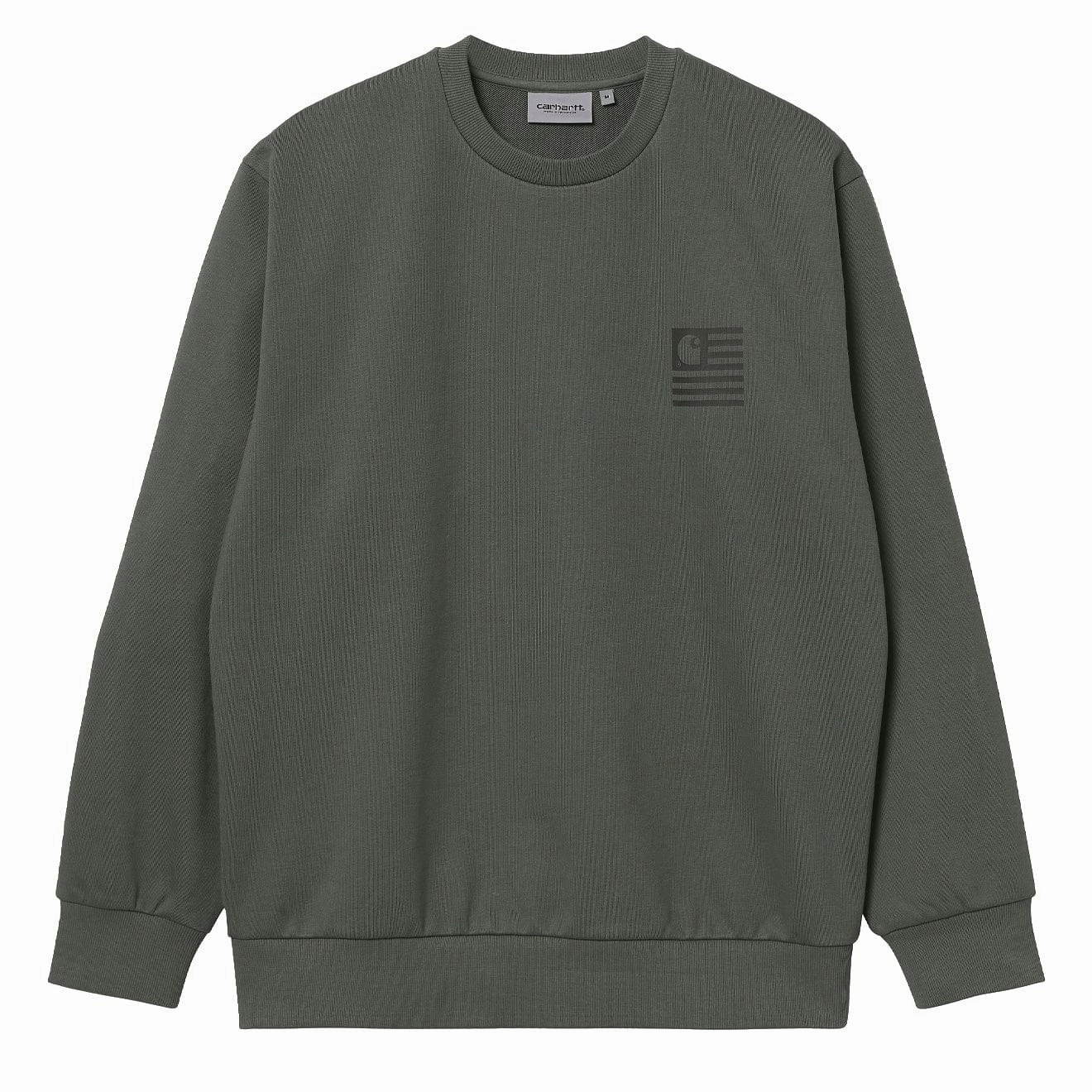 Carhartt Wip Medley State Sweat Thyme Dont Miss This Offer Mega Online Discount