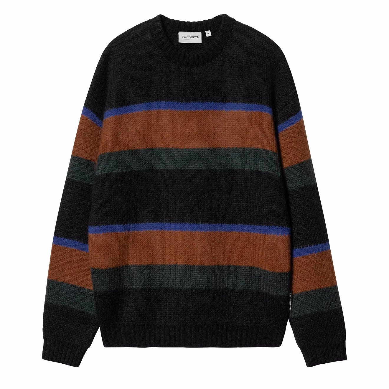Hot Item Clearance Carhartt Wip Merton Sweater Sundling Stripe Deep H Brown
