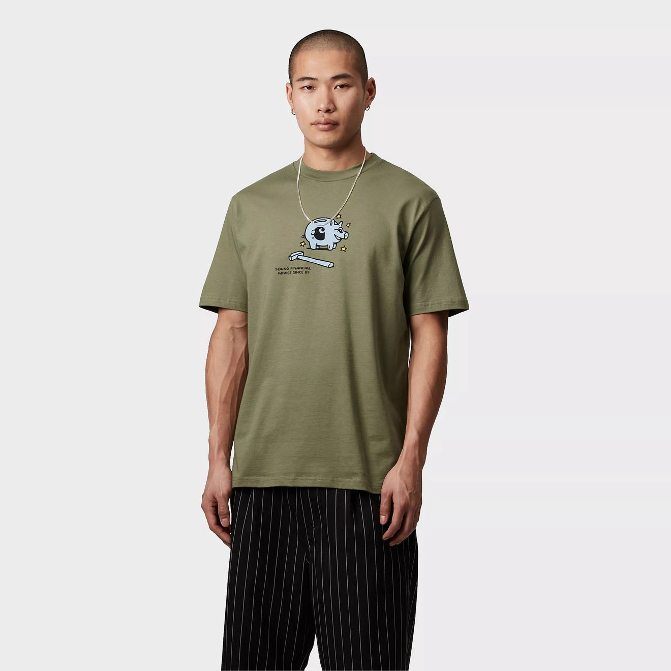 Carhartt Wip S/S Piggybank T-Shirt Dollar Green Mega Savings Now Today Only Offer