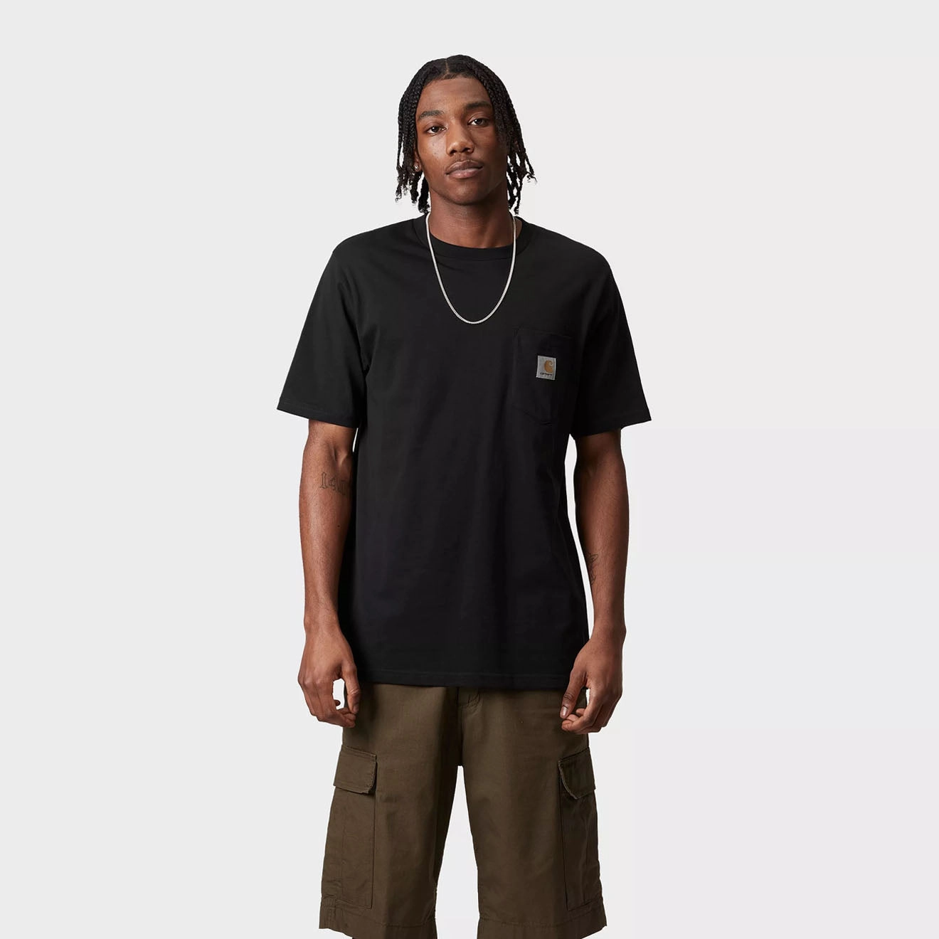 Limited Stock Deals Daily Special Offer Carhartt Wip S/S Pocket T-Shirt Dark Navy