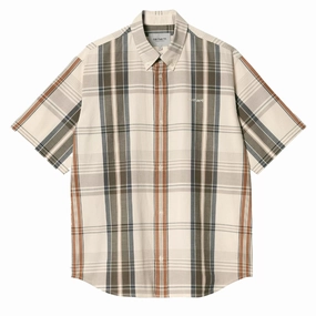 Trending Offer Today Limited Offer Alert Carhartt Wip S/S Roslin Shirt Roslin Check / Natural / Wax