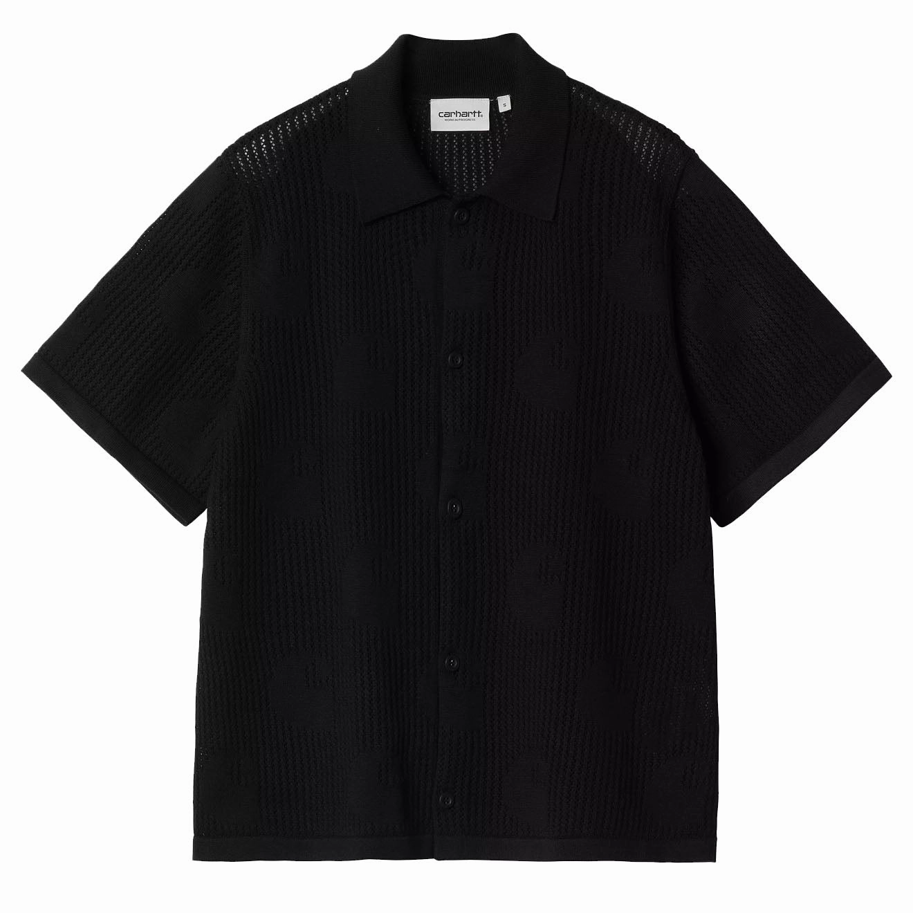 MustShop Sale Carhartt Wip We S/S Temple Knit Shirt Black