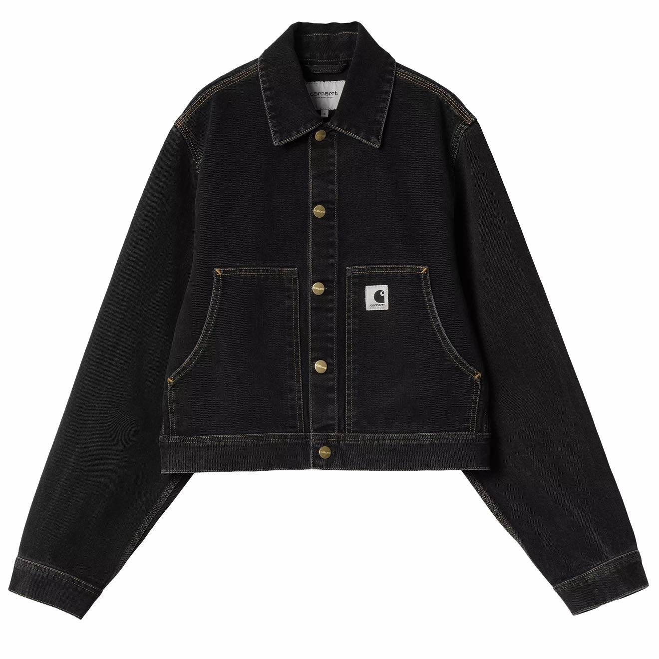 Carhartt Wip Womens Arca Jacket Black Stone Washed Shop Grab Savings Mega Sale Now