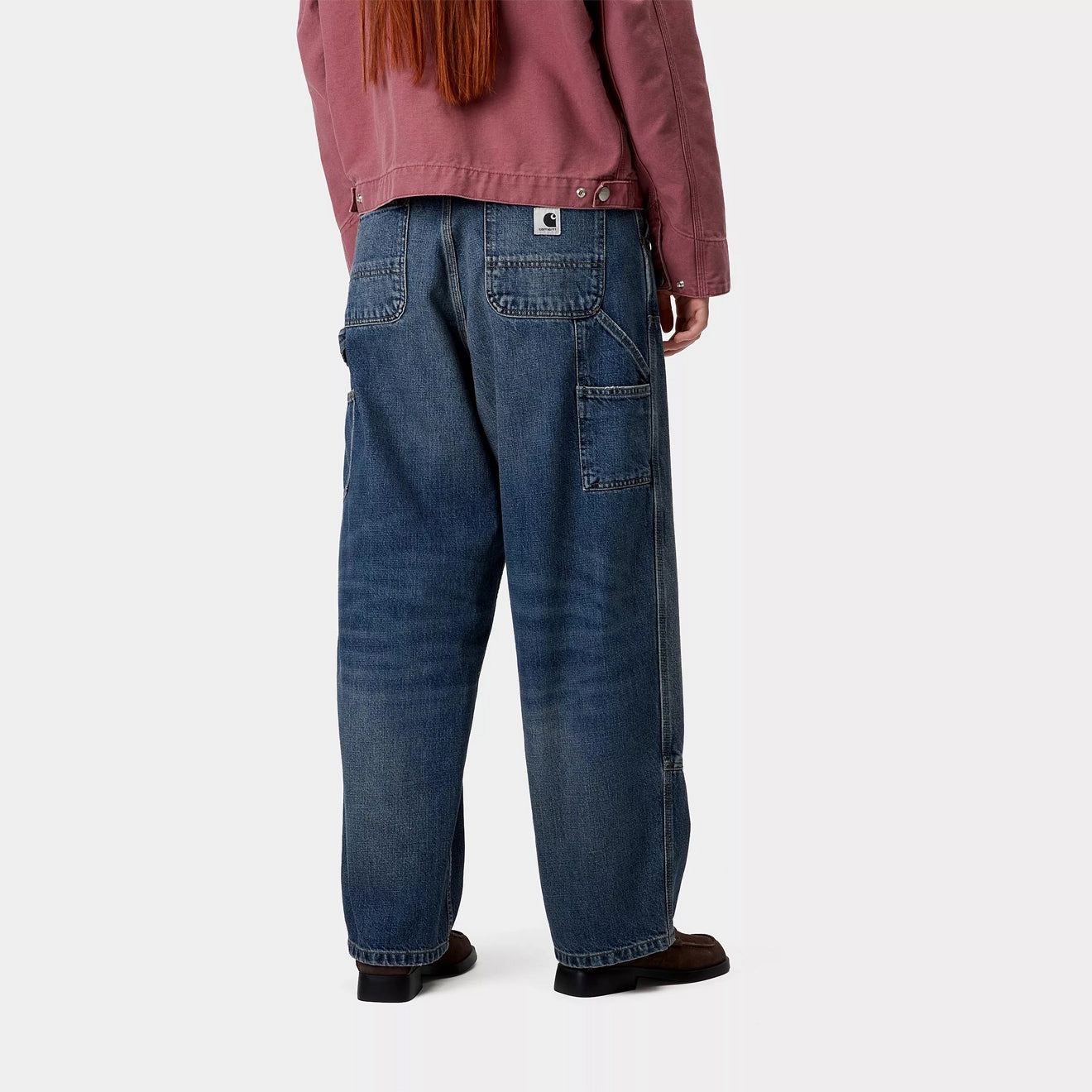Hot Savings Alert Price Drop Alert Carhartt Wip Womens Brandon Double Knee Pant Blue Dark Used Wash