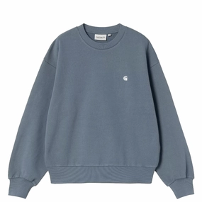 Carhartt Wip Womens Casey Sweatshirt Angelite / Silver Grab It Now