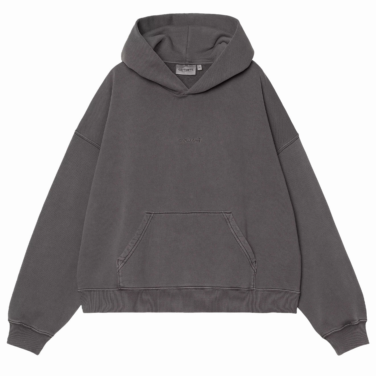 Carhartt Wip Womens Hooded Benton Sweat Black Garment Dyed Surprise Discount Today Special Occasion Discount