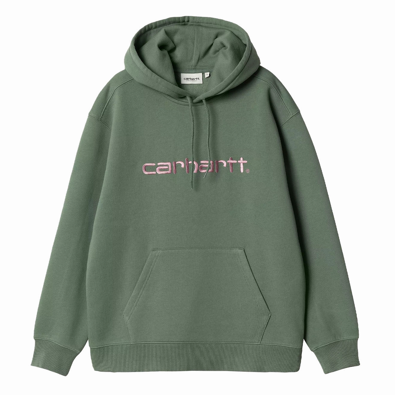 Carhartt Wip Womens Hooded Carhartt Sweatshirt Park / Hortensia Grab It Now