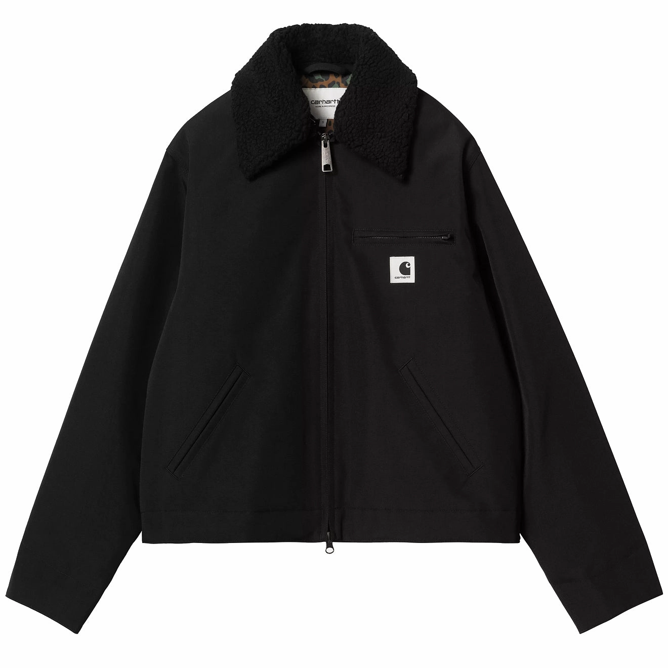 Carhartt Wip Womens Newkirk Jacket Black / Camo Leo Tamarind Hot Pick Online Hot Pick Deal