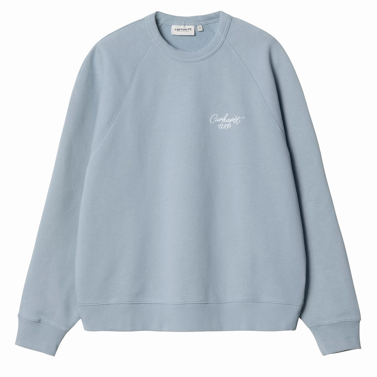 Carhartt Wip Womens Signature Sweat Dusty Ice / White Grab It Now